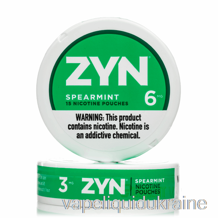 Vape Liquid Ukraine ZYN Nicotine Pouches - SPEARMINT 6mg (5-PACK)